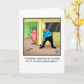 Carte de voeux pour l'anniversaire drôle pour lui (Fleur jaune)