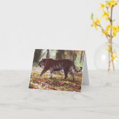 Carte de voeux pour l'anniversaire du Big Tiger (Fleur jaune)