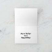 Carte de voeux pour l'anniversaire du Big Tiger (Intérieur)