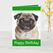 Carte de voeux pour l'anniversaire du chien coquel (Fleur jaune)
