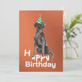 Carte de voeux pour l'anniversaire du chien du Lab (Debout devant)