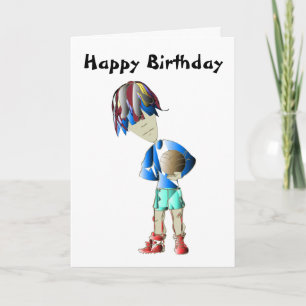 Carte de voeux pour l'anniversaire du footballeur
