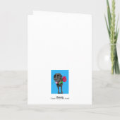 Carte de voeux pour l'anniversaire du Labrador noi (Dos)