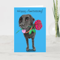 Carte de voeux pour l'anniversaire du Labrador noi