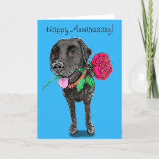Carte de voeux pour l'anniversaire du Labrador noi