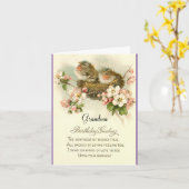 Carte de voeux pour l'anniversaire du nid (Fleur jaune)