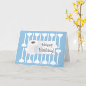 Carte de voeux pour l'anniversaire du plombier (Fleur jaune)