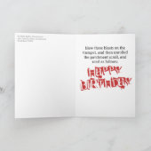 Carte de voeux pour l'anniversaire du White Rabbit (Intérieur)