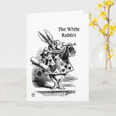 Carte de voeux pour l'anniversaire du White Rabbit (Fleur jaune)