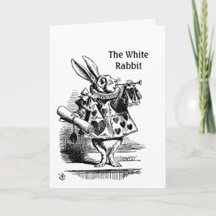 Carte de voeux pour l'anniversaire du White Rabbit