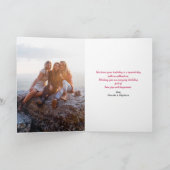 Carte de voeux pour l'anniversaire joyeux (photo O (Intérieur)