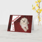 Carte de voeux pour l'anniversaire maltais pour n' (Fleur jaune)