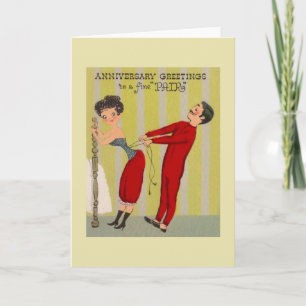 Carte de voeux pour l'anniversaire vintage