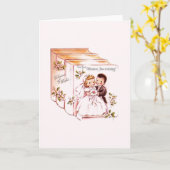 Carte de voeux pour l'anniversaire vintage (Fleur jaune)