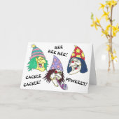 Carte de voeux pour l'anniversaire WITCHES (Fleur jaune)