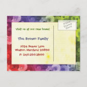 Carte de voeux pour l'annonce d'une nouvelle maiso (Dos)