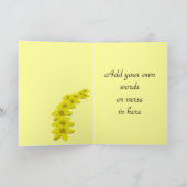 Carte de voeux pour le 1er anniversaire de mariage (Intérieur)