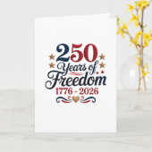 Carte de vœux pour le 250e anniversaire de l'Améri (Fleur jaune)