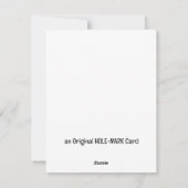 Carte de voeux pour le 25e anniversaire du Mariage (Dos)