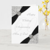 Carte de voeux pour le 60e anniversaire du Mariage (Fleur jaune)