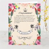 Carte de voeux pour le 80e anniversaire de Melinda (Fleur jaune)