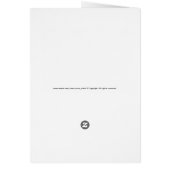 Carte de voeux pour le calme (Dos)