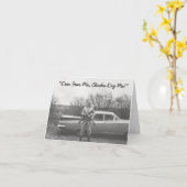 Carte de voeux pour le chasseur de cerfs (Fleur jaune)