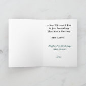 Carte de voeux pour le code morse de la radio jamb (Intérieur)