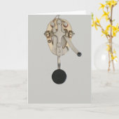 Carte de voeux pour le code morse de la radio jamb (Fleur jaune)