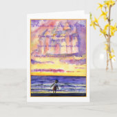 Carte de voeux pour le coucher de soleil de Thorea (Fleur jaune)