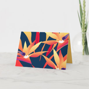 Carte de voeux pour le coucher de soleil tropical 