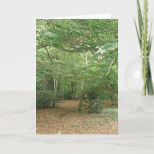 Carte de voeux pour le défrichement des bois
