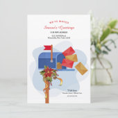 Carte de vœux pour le déplacement de la boîte aux  (Debout devant)