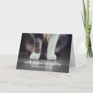 Carte de voeux pour le deuil Sympathy Cat