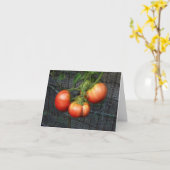 Carte de voeux pour le jardin de tomates en thérap (Fleur jaune)