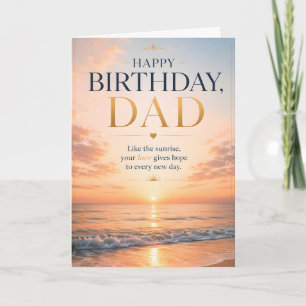 Carte de vœux pour le jour de l'anniversaire de Pa