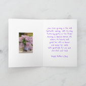 Carte de voeux pour le jour de Mothe (Intérieur)