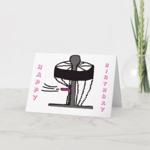 Carte de voeux pour le Joyeux Birthday Disk Golf