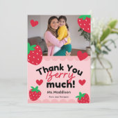 Carte de voeux pour le Merci mignon Berry (Debout devant)