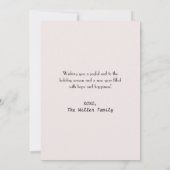 Carte de vœux pour le Nouvel An (Dos)