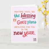 Carte de vœux pour le Nouvel An (Fleur jaune)