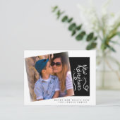 Carte de vœux pour le Nouvel An 2022 avec lettrage (Debout devant)