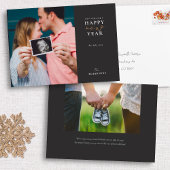 Carte de vœux pour le Nouvel An avec annonce de gr