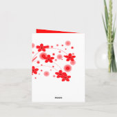 Carte de voeux pour le Nouvel An chinois de lapin (Dos)