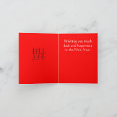 Carte de voeux pour le Nouvel An chinois de lapin (Intérieur)