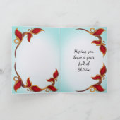 Carte de vœux pour le Nouvel An persan (Nowruz) (Intérieur)