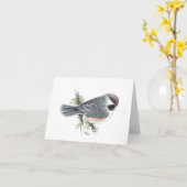 Carte de voeux pour le poulet boréal (Fleur jaune)