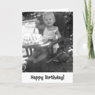 Carte de voeux pour le premier anniversaire