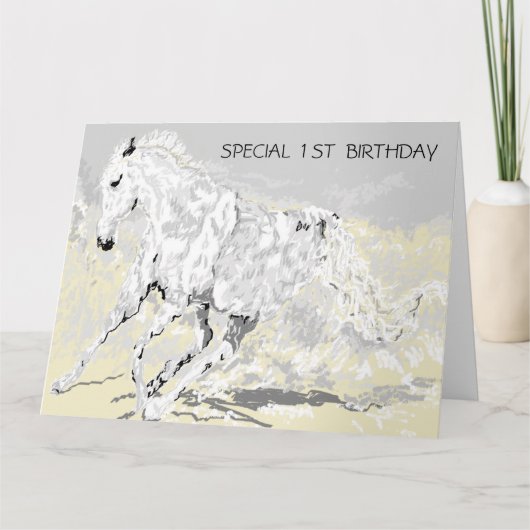 Carte de voeux pour le premier anniversaire du gar (Devant)