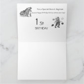 Carte de voeux pour le premier anniversaire du gar (Intérieur)